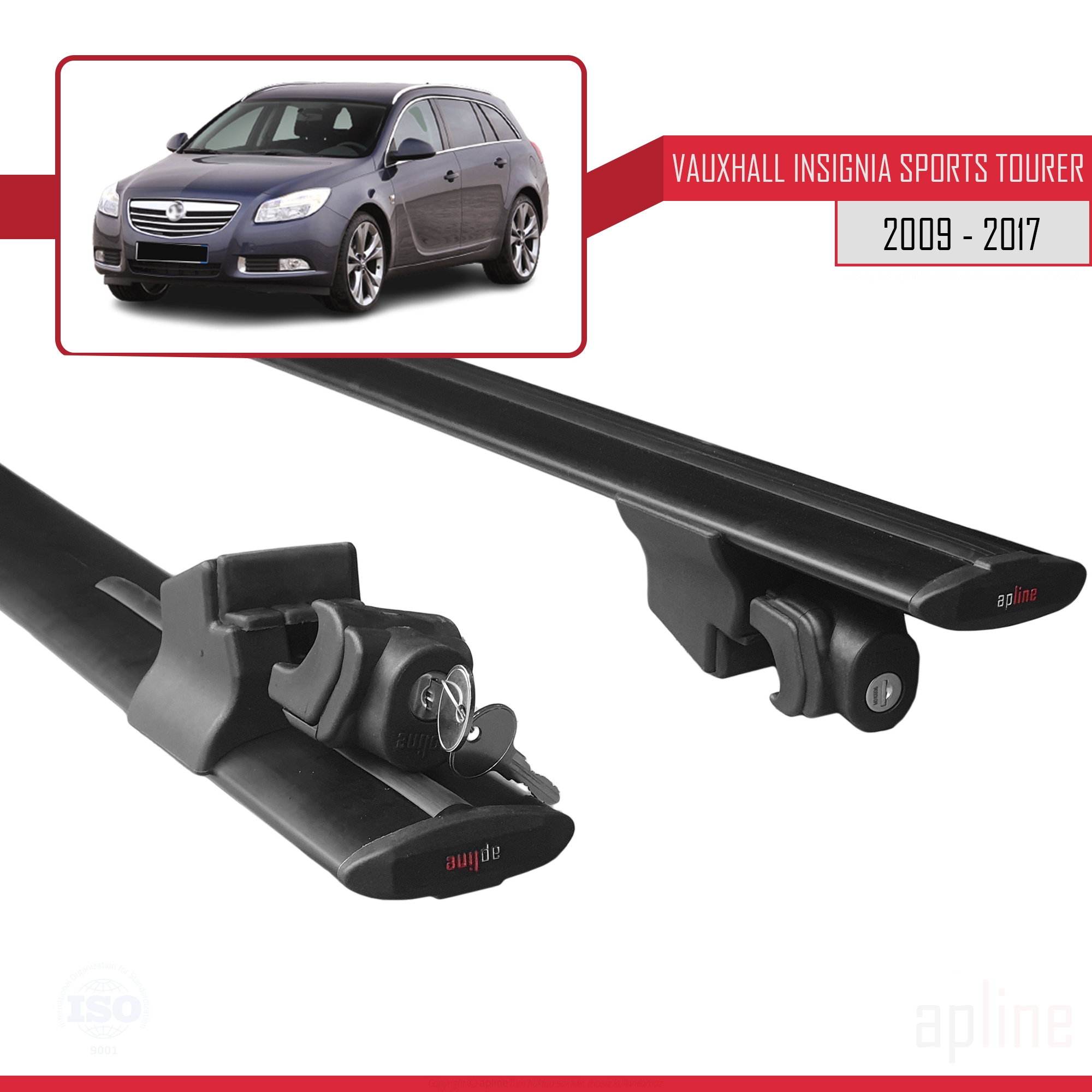 Opel Insignia (G09) ST 2008-2017 Arası ile Uyumlu HOOK Model Ara Atkı Tavan Barı Siyah 2 Adet - Görsel 5