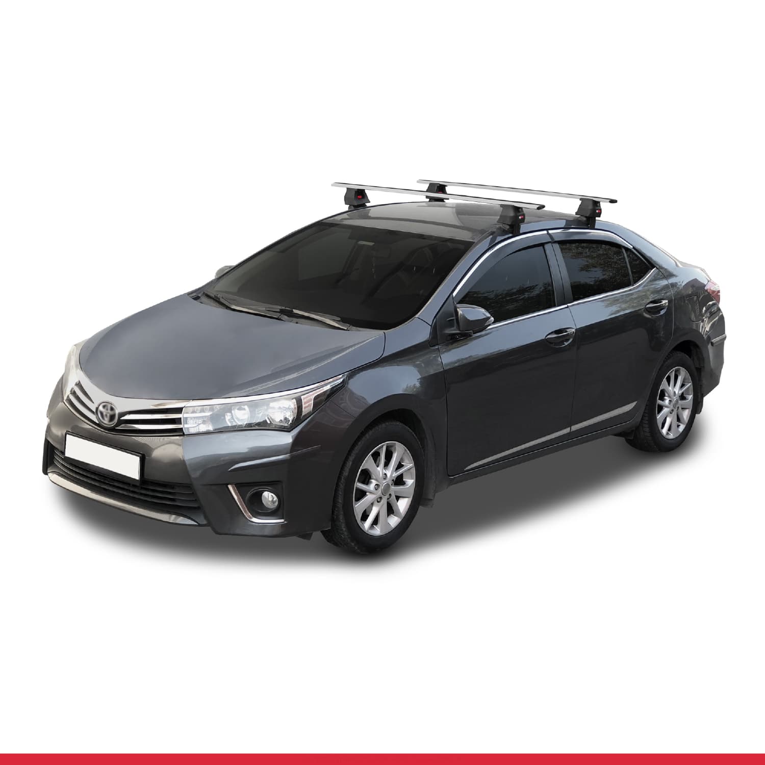 Toyota Corolla 11 (E180) 2013-2018 Arası ile Uyumlu ACE-4 Ara Atkı Tavan Barı Gri 2 Adet - Görsel 3