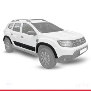 Dacia Duster 2 (HM) 2018-2024 Arası ile Uyumlu Kapı ve Çamurluk Koruma Dodik Seti 12 Parça Siyah